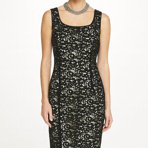 XOXO Bodycon All Over Lace Fully Lined Dress Size Jr 3/4 EUC